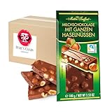 Schokolade Ganze Nuss10erPack (10 x 100g) von Pere's Candy Box mit Geschenk