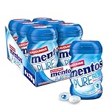 Mentos Kaugummi Pure Fresh Mint, 6 Boxen zuckerfreie Chewing Gum Dragees...