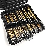 99 Stück Teiliges Spiralbohrer-Set, Metrische Bohrer 1,5–10 mm, für...