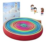 Rollen Gummitwist Kinder, Hüpfgummi 6m lang 1cm weit, Gummi Twist mit...