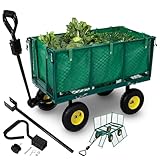 Arebos Bollerwagen | Gartenwagen | mit Profilreifen | 550kg belastbar |...