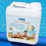 3-in-1 Flüssigkeit, Poolreinigung Wasserpflege - Ideale 2 L - gegen Algen...