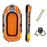 Bestway Unisex Jugend 6'5' X 45'/1.96m 1.14m Kondor 2000 Set Boote, Orange,...