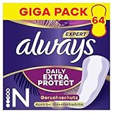 Always Expert Daily Extra Protection Normal Slipeinlagen 64 Stück,...