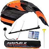 Wolkenstürmer® Paraflex Trainer 3-Leiner Lenkmatte 2.3 schwarz/orange -...