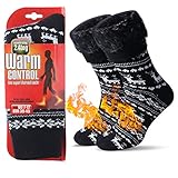 JARSEEN Warme Winter Thermosocken mit Vollplüsch und Wolle Dicke Weiche...