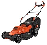 Black+Decker Elektro-Rasenmäher mit Fahrradlenker-Griff (1.800W, 42cm...