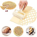 Gitter Teigschneider, Kunststoff Teigroller,Weiß Kunststoff Teigschneider...