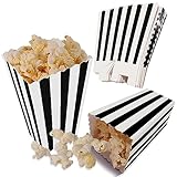 24 Stücke Popcorn Boxes, Popcorntüten Schwarz, Candy Tüten Partytüten...