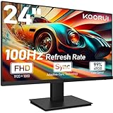 KOORUI 24 Zoll Gaming Monitor mit Lautsprecher, VA, FHD 1920 * 1080p,...