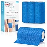 Health Press Selbstklebender Verband – 4 Bandagen Rollen (10cm x 4,5m)...