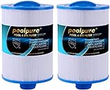POOLPURE 2 Stück Spa Filter, Whirlpool Filter Ersatz für Unicel 6CH-940,...