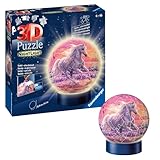 Ravensburger 3D Puzzle 11843 - Nachtlicht Puzzle-Ball Pferde am Strand - 72...