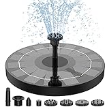 AISITIN Solarbrunnen für Draussen, 2.5W Solar Springbrunnen für Außen...