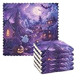 SKYSHU Halloween-Kürbis-Mikrofaser-Küchenwaschlappen, weich, saugfähig,...