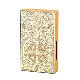 Beidseitig geschnitztes, reliefartiges Petroleum-Sturmfeuerzeug,...