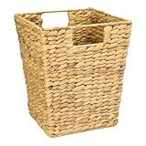 HMF Papierkorb, Mülleimer Büro geflochten aus Wasserhyazinthe | Eckig |...