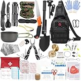 BILIPLE Survival Kit 35 in 1, Professionelles Notfall Set mit Camping...