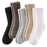 Josnown Kuschelsocken Damen Flauschige Socken aus Korallenfleece Winter...
