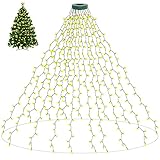 aneeway Lichterkette Weihnachtsbaum WarmWeiß, Weihnachtsbeleuchtung mit 8...