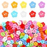 TIESOME Blumenknöpfe, Kunstharz, bunt, klein, 2 Löcher, niedliche...