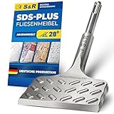 S&R Hochleistungs - Fliesenmeißel SDS plus 165 mm x 75 mm abgewinkelt,...