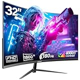 Gawfolk 32 Zoll Curved Gaming Monitor 180HZ / 165Hz / 144hz PC Bildschirm...