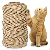 Druuzyl Sisalseil für Kratzbaum 6MM X 100M Natürliches Sisalseil, Sisal...