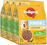 Pedigree Junior Hunde Trockenfutter für Welpen mit Geflügel und Gemüse...