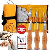 Eli® Schnitzmesser Kinder Set ab 6 Jahre - hochwertiges 5-teiliges...