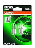 Osram ULTRA LIFE R5W Halogen, Schluss-, Kennzeichen-, Park- und...