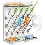 Lifewit Großer Trockenständer Babyflaschen, 15 Haken Flaschentrockner mit...