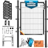 KESSER® Gartentor Premium Gartentür aus Metall verzinktem Stahl,...