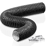 HG Power 75mm Abluftschlauch, 2,5m Flexibel PVC Alurohr Lüftungsschlauch...