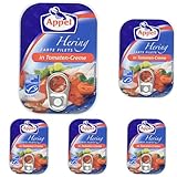 Appel Heringsfilets, zarte Fisch-Filets in Tomaten-Creme, MSC zertifiziert,...