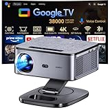Beamer 4K【1500 ANSI & Google TV/Autofokus】 Full HD 1080P 38000 Lumen...