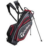 TaylorMade Pro Stand 6.0 Golf Bag, Schwarz/ Rot