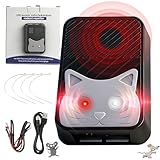 ZHIVEMEi Marderschreck Auto, Marderfalle Mit Ultraschall & Blinklicht,...