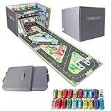 LPQKCcY Spielzeug Garage für Autos, 3 In1 Faltbar Auto Garage Kinder mit...