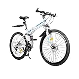 ERnonde Mountainbike 26 Zoll 21 Gang Klappfahrräd Erwachsene Fahrräd,...