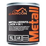 CAIRCON Metallschutzfarbe 4in1 Metall Schutzlack Farbe Rostschutzfarbe...