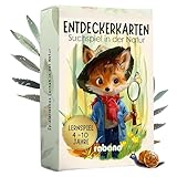 Rabano Art 50 Entdeckerkarten für Kinder – Outdoor Schatzsuche und Natur...