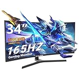 Great Voell 34 Zoll Gaming Monitor Curved, 165Hz, UWQHD 3440x1440,...