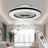 BKZO Modern LED ceiling light with fan, ceiling fan with lamp, 24...