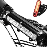 Fahrradlicht Set, 3250 Lumen Ahead Frontlicht & Fahrrad Rücklicht mit 4...