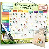 Belohnungstafel für Kinder - [100 AUFGABEN + 350 MAGNETE] -...