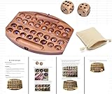 Wooderma Hus - Bao - Kalaha - Steinchenspiel - Mancala aus Holz mit...