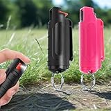2 × Pfefferspray Schlüsselanhänger Pepper Spray Mini Pfefferspray...