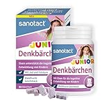 sanotact Denkbärchen Junior (60 Lutschtabletten) • Mit Eisen, Folsäure...