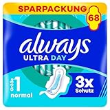 Always Ultra Day Damenbinden Normal (Größe 1) Mit Flügeln 68 Stück,...